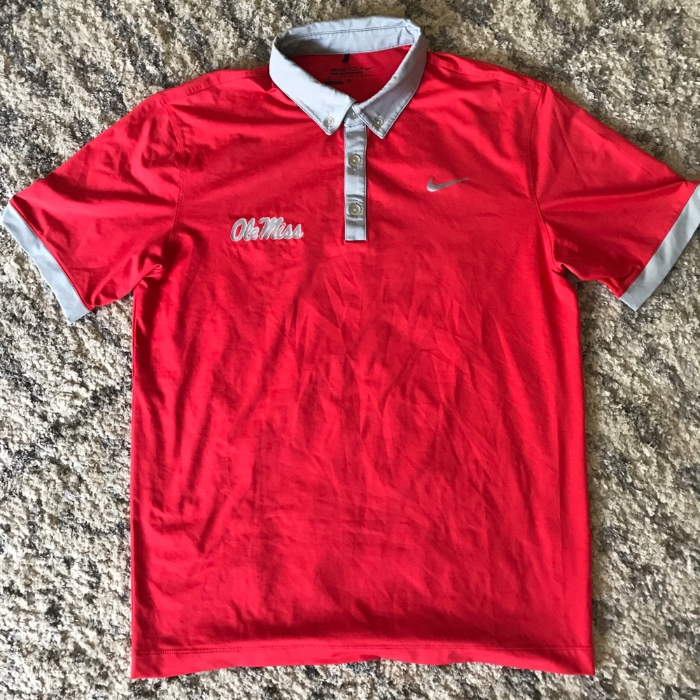 Ole miss dri fit Nike golf shirt